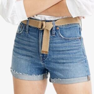 Madewell Denim Shorts Slim Boyjean Size 28 Medium Wash